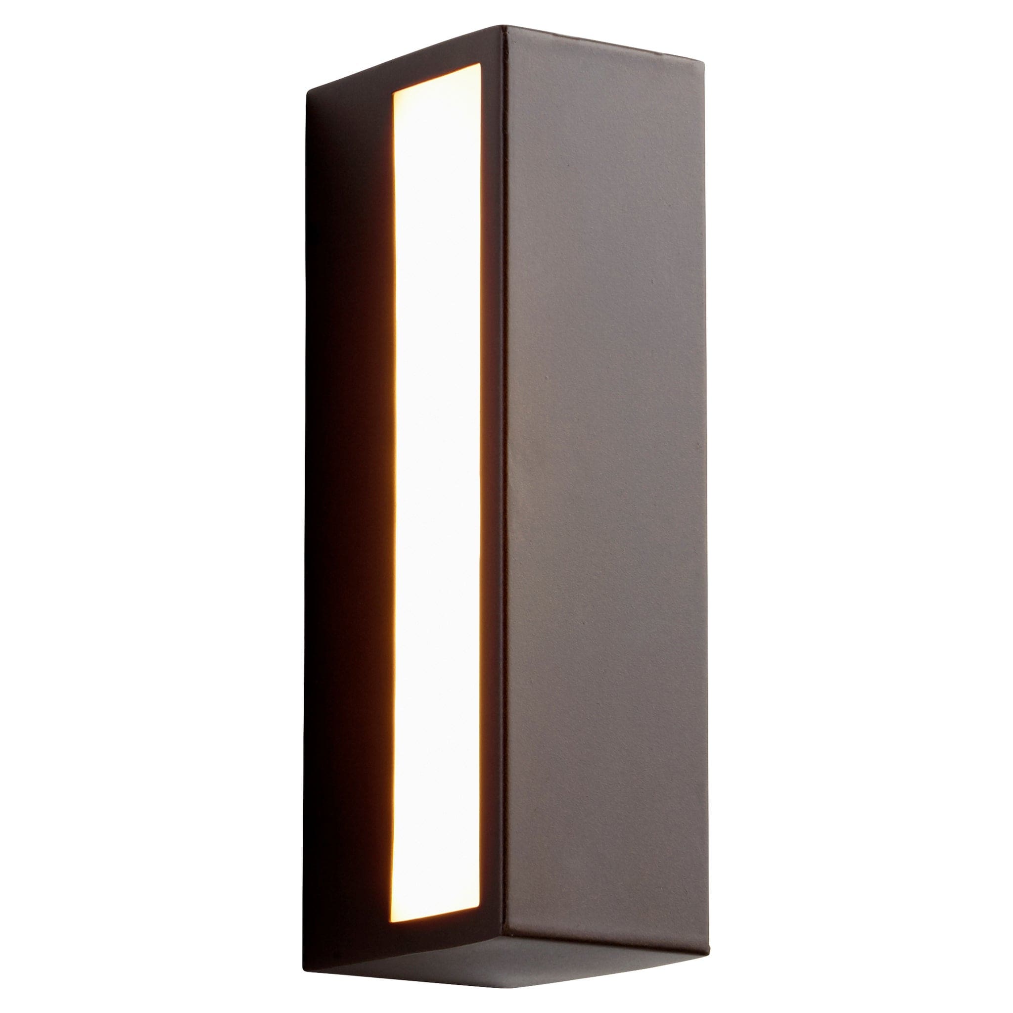 Oxygen Maia 3-740-22 Outdoor Bi Directional Wall Sconce 10 Inch White Lens 3000K Modern- Oiled Bronze