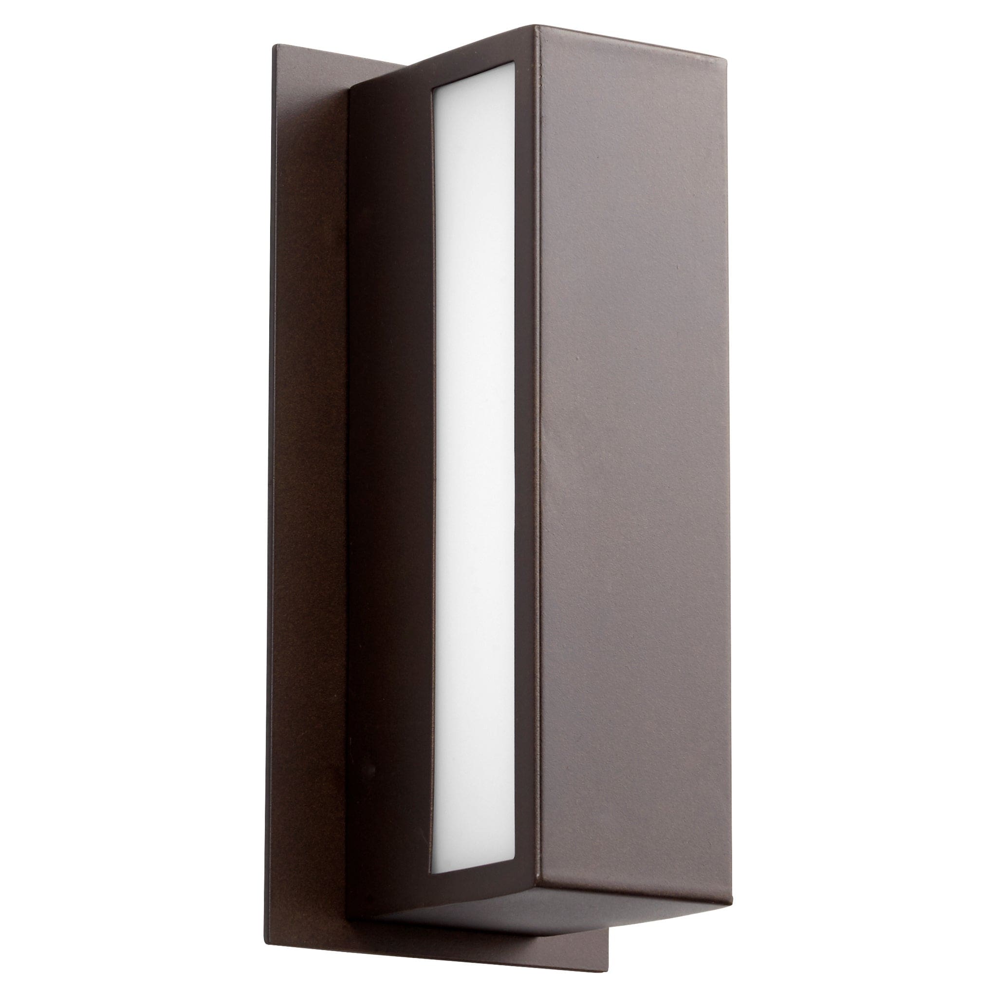 Oxygen Maia 3-740-22 Outdoor Bi Directional Wall Sconce 10 Inch White Lens 3000K Modern- Oiled Bronze