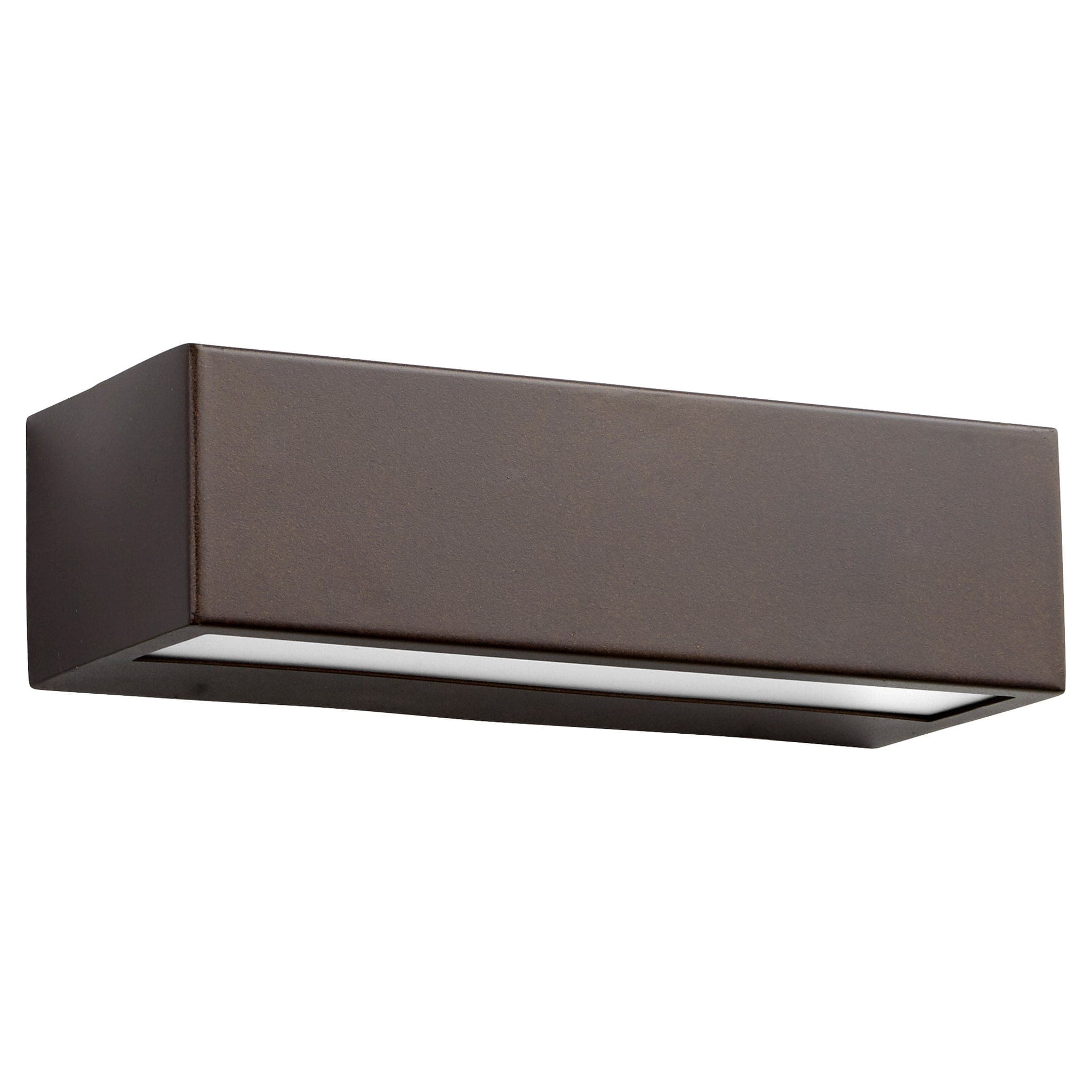 Oxygen Maia 3-740-22 Outdoor Bi Directional Wall Sconce 10 Inch White Lens 3000K Modern- Oiled Bronze