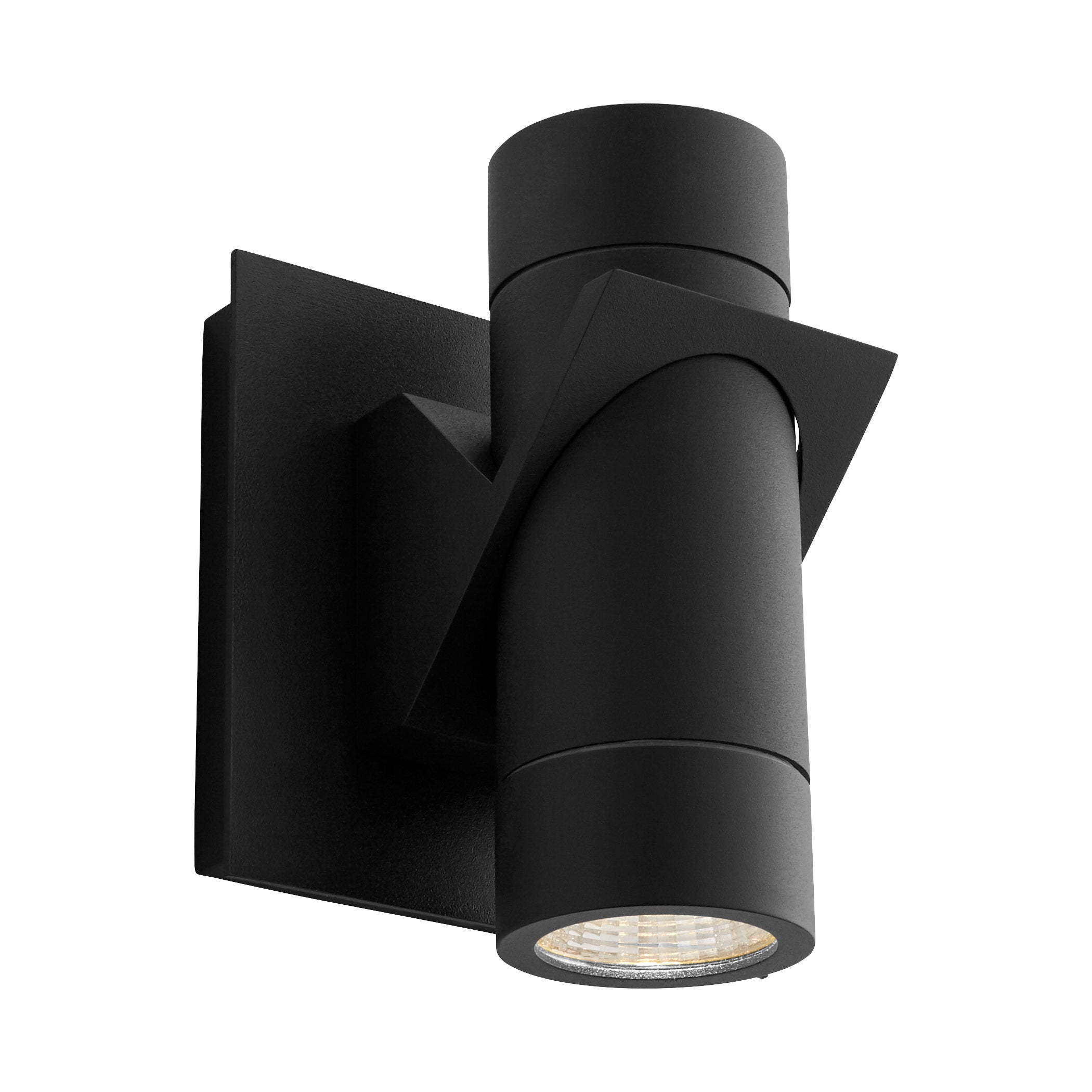 Oxygen Razzo 3-746-15 Outdoor Cylinder Wall Sconce Light - Black