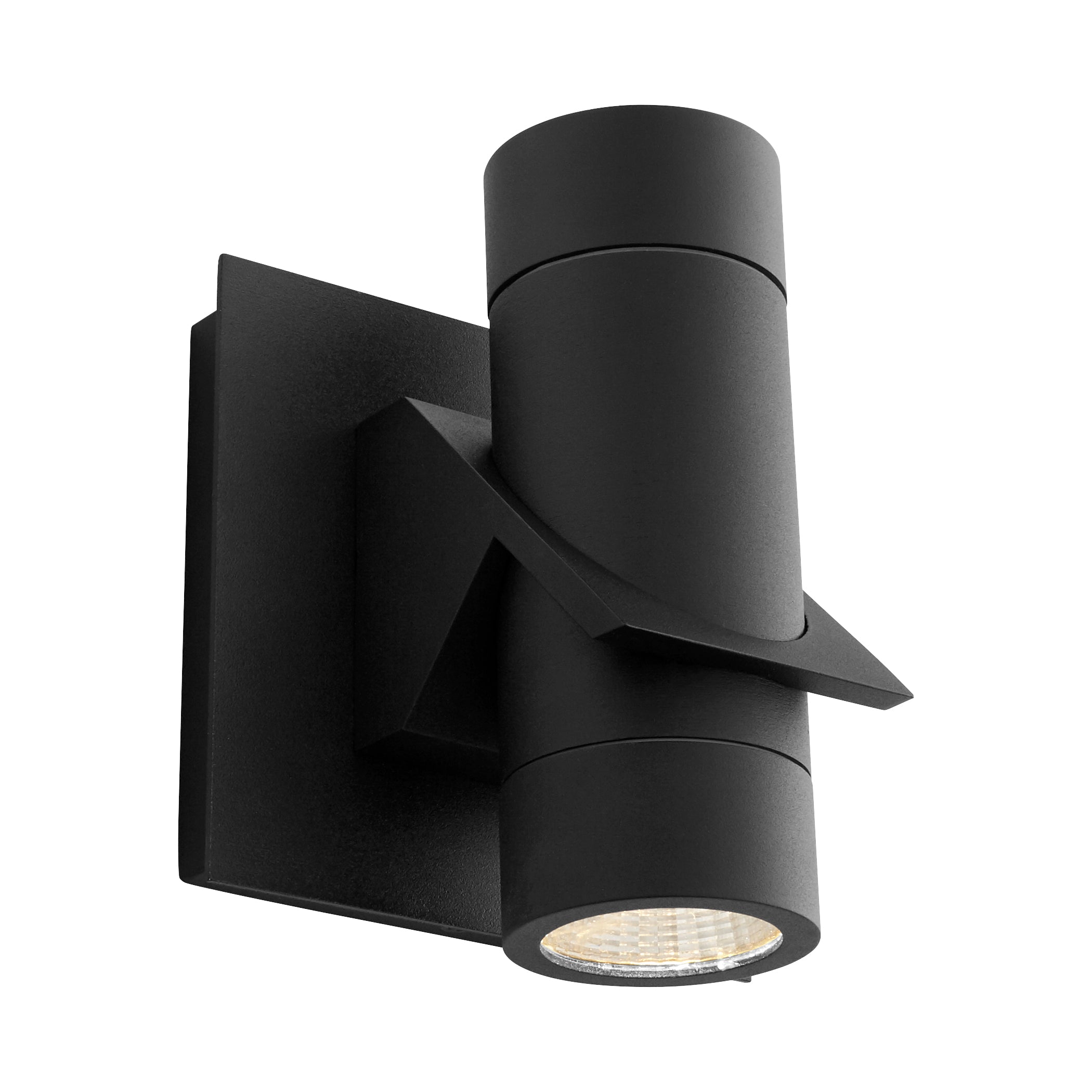 Oxygen Razzo 3-746-15 Outdoor Cylinder Wall Sconce Light - Black