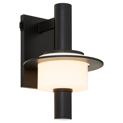 Oxygen Lighting Janus 3-790-15 Outdoor Wall Fixture, UL Wet Rated, Black