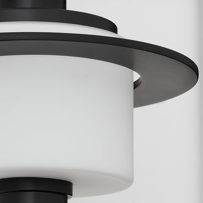 Oxygen Lighting Janus 3-790-15 Outdoor Wall Fixture, UL Wet Rated, Black