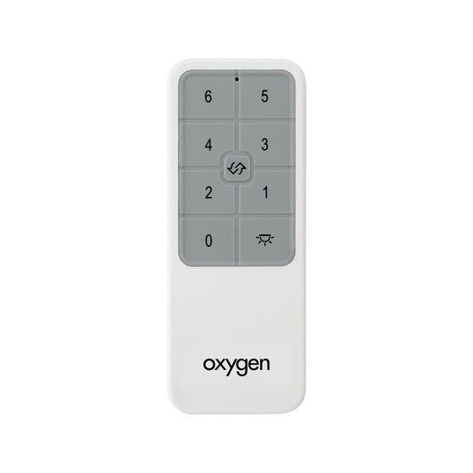 Oxygen Lighting 3-8-347 DC Motor Fan Handheld Remote Control with Dip Switch