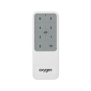 Oxygen Fan Accessory - 3-8-2001-0 Ceiling Fan Remote Control for Fleet, Alpha, Avalon, Rondure, Samaran - White