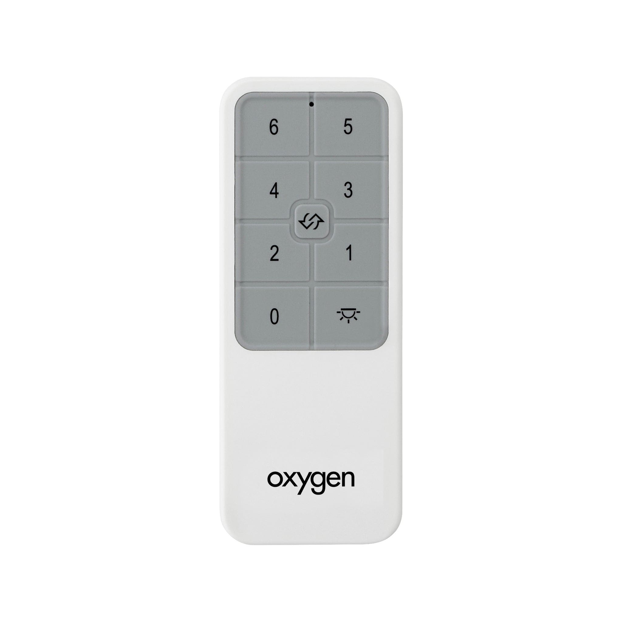 Oxygen Fan Accessory - 3-8-2001-0 Ceiling Fan Remote Control for Fleet, Alpha, Avalon, Rondure, Samaran - White