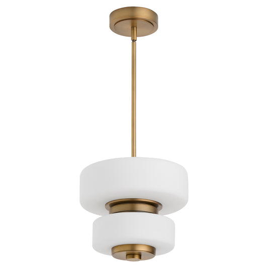 Oxygen FAVO  3-80-56 Ceiling Hanging Pendant Light Fixture 12 inch 5CCT – Brushed Brass