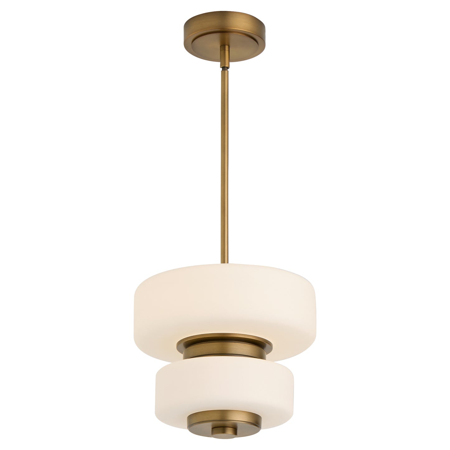 Oxygen FAVO  3-80-56 Ceiling Hanging Pendant Light Fixture 12 inch 5CCT – Brushed Brass