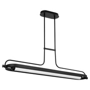 Oxygen Lighting Braem 3-812-15 Chandelier, UL Damp Rated, Black