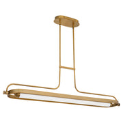 Oxygen Lighting Braem 3-812-56 Chandelier, UL Damp Rated, Brushed Brass