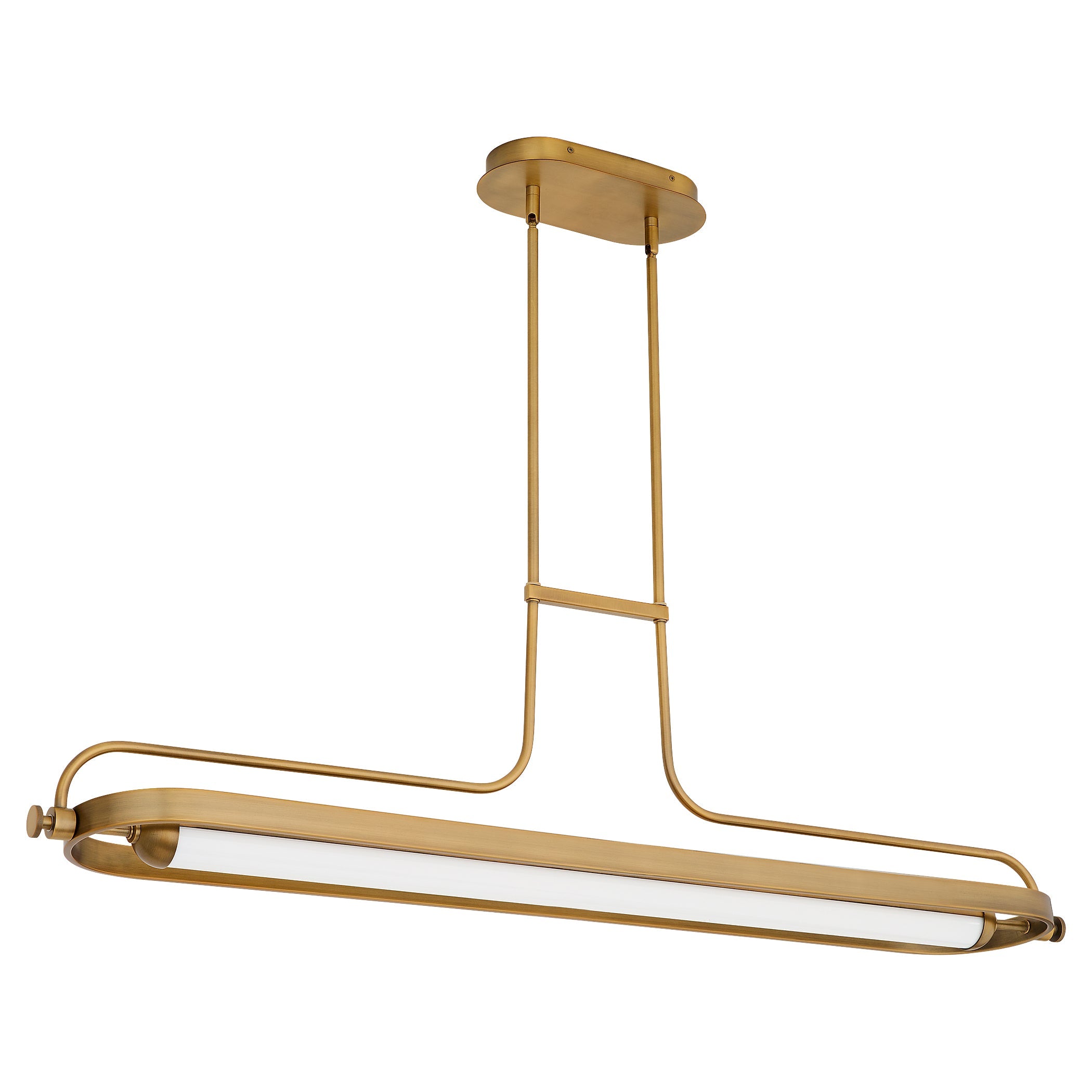 Oxygen Lighting Braem 3-812-56 Chandelier, UL Damp Rated, Brushed Brass