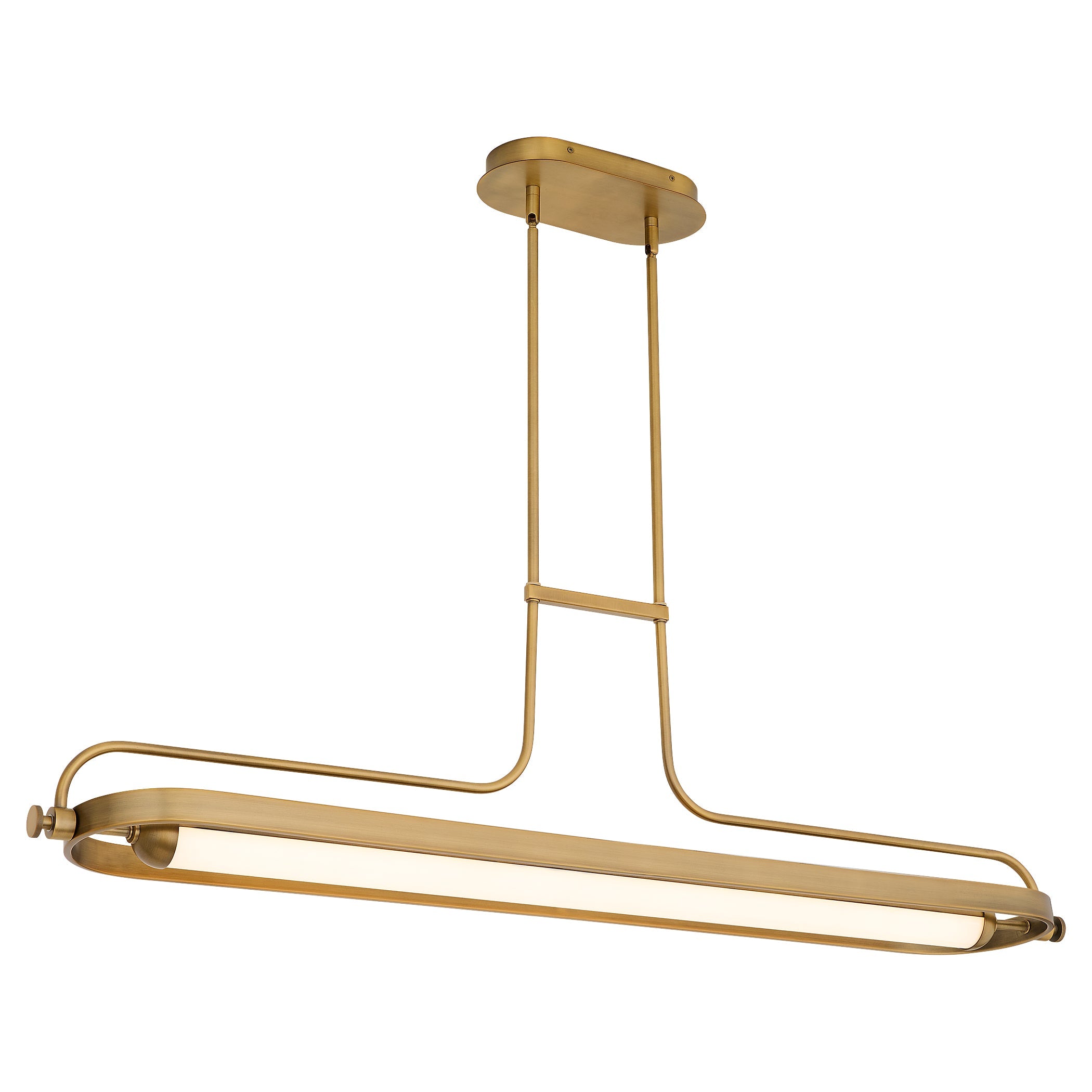 Oxygen Lighting Braem 3-812-56 Chandelier, UL Damp Rated, Brushed Brass