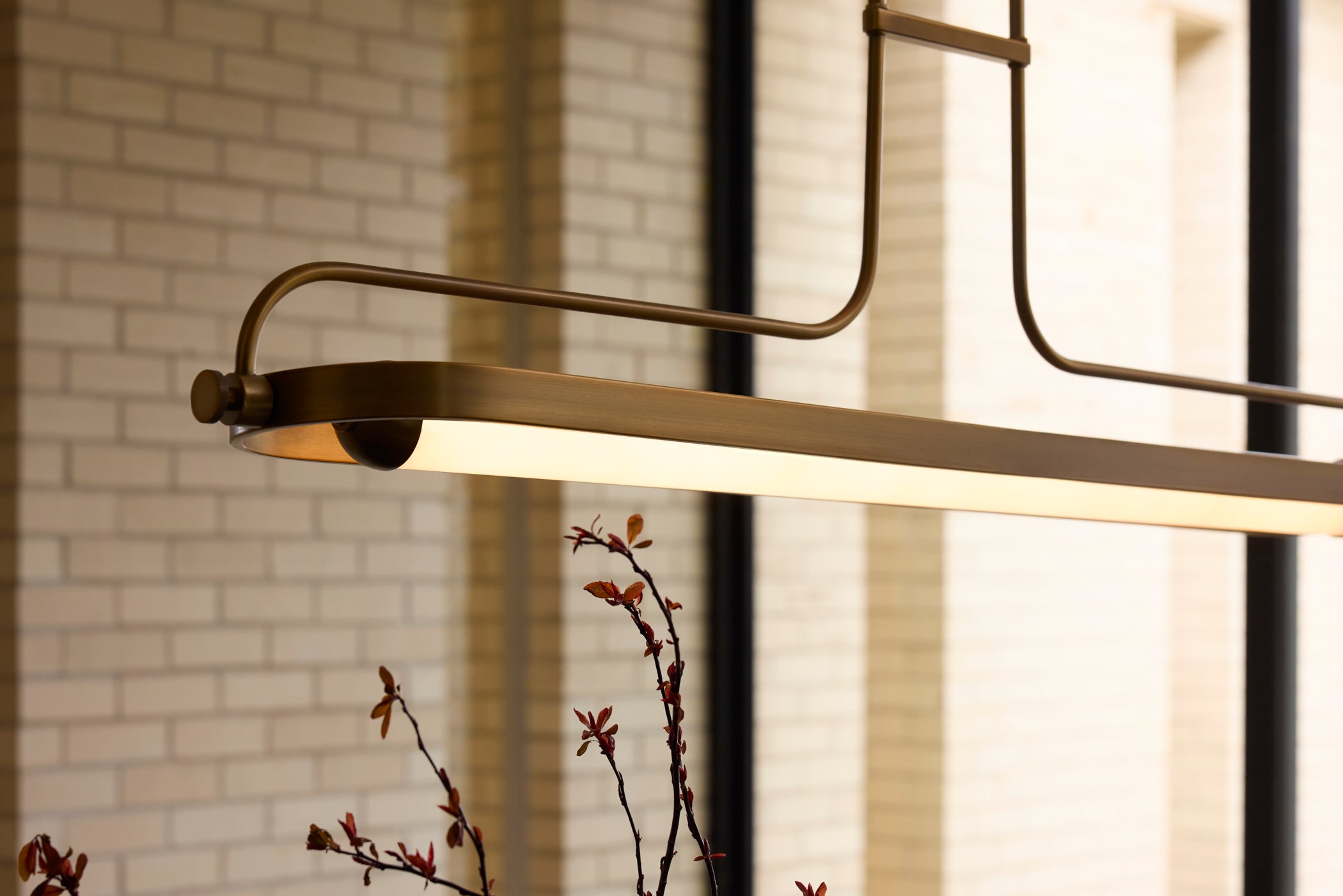 Oxygen Lighting Braem 3-812-56 Chandelier, UL Damp Rated, Brushed Brass