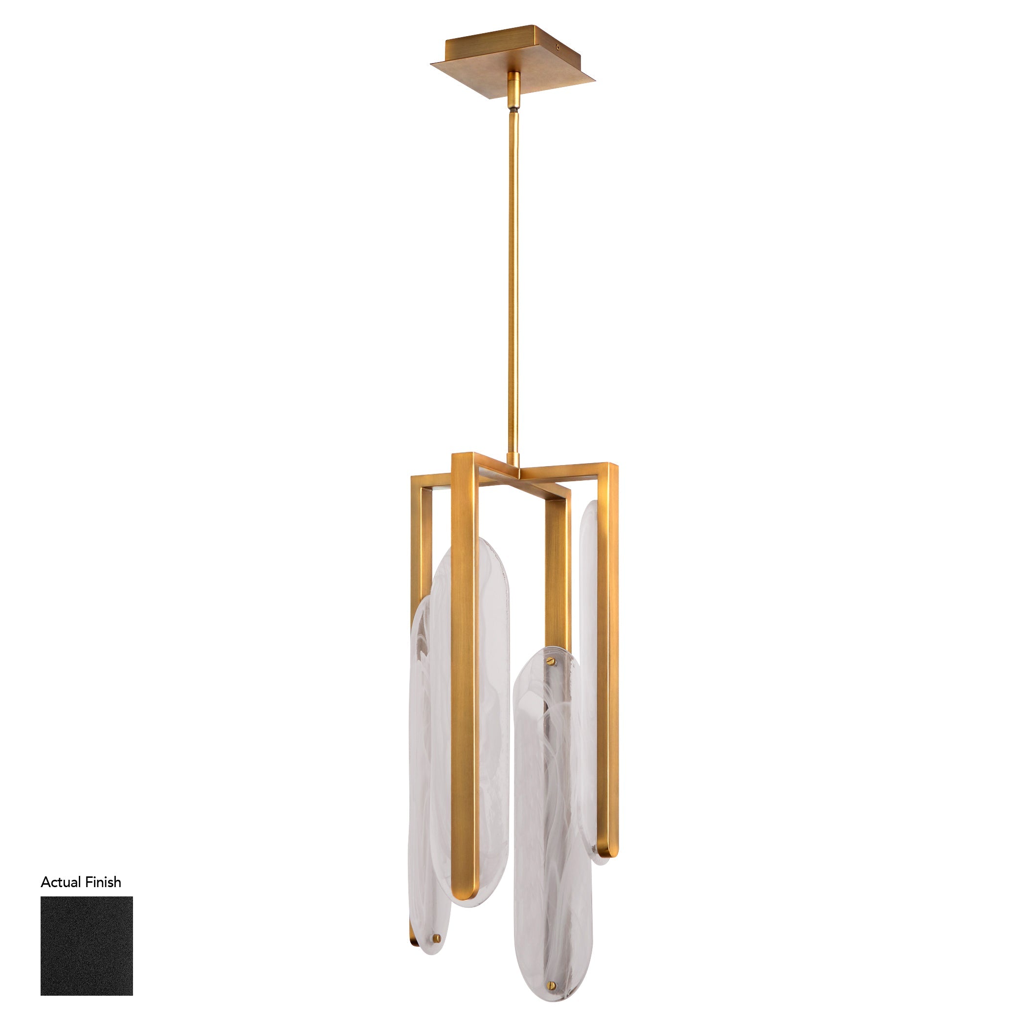 Oxygen Lighting Avian 3-8145-15 Pendant, UL Damp Rated, Black