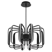 Oxygen Lighting Roto 3-819-15 Pendant, UL Damp Rated, Black