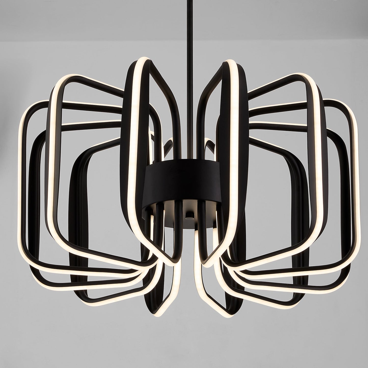 Oxygen Lighting Roto 3-819-15 Pendant, UL Damp Rated, Black
