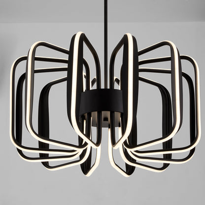 Oxygen Lighting Roto 3-819-15 Pendant, UL Damp Rated, Black
