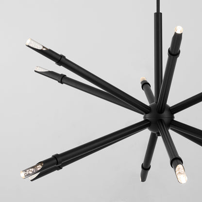 Oxygen Lighting 3-878-15 Pendant Light Fixture, UL Damp Rated, Black