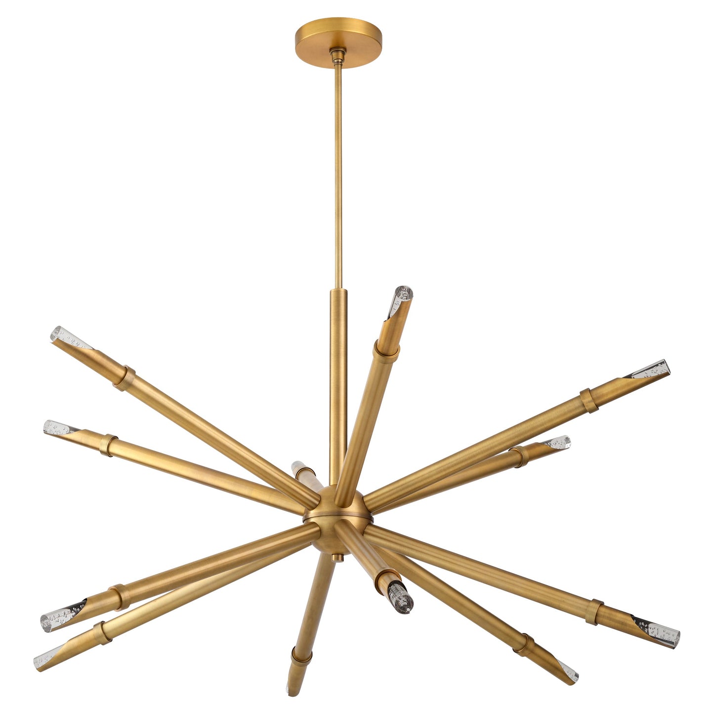 Oxygen Lighting Ionis 3-878-56 Pendant, UL Damp Rated, Brushed Brass