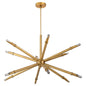 Oxygen Lighting Ionis 3-878-56 Pendant, UL Damp Rated, Brushed Brass
