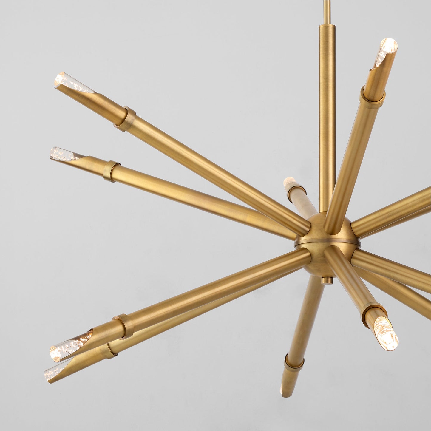 Oxygen Lighting Ionis 3-878-56 Pendant, UL Damp Rated, Brushed Brass
