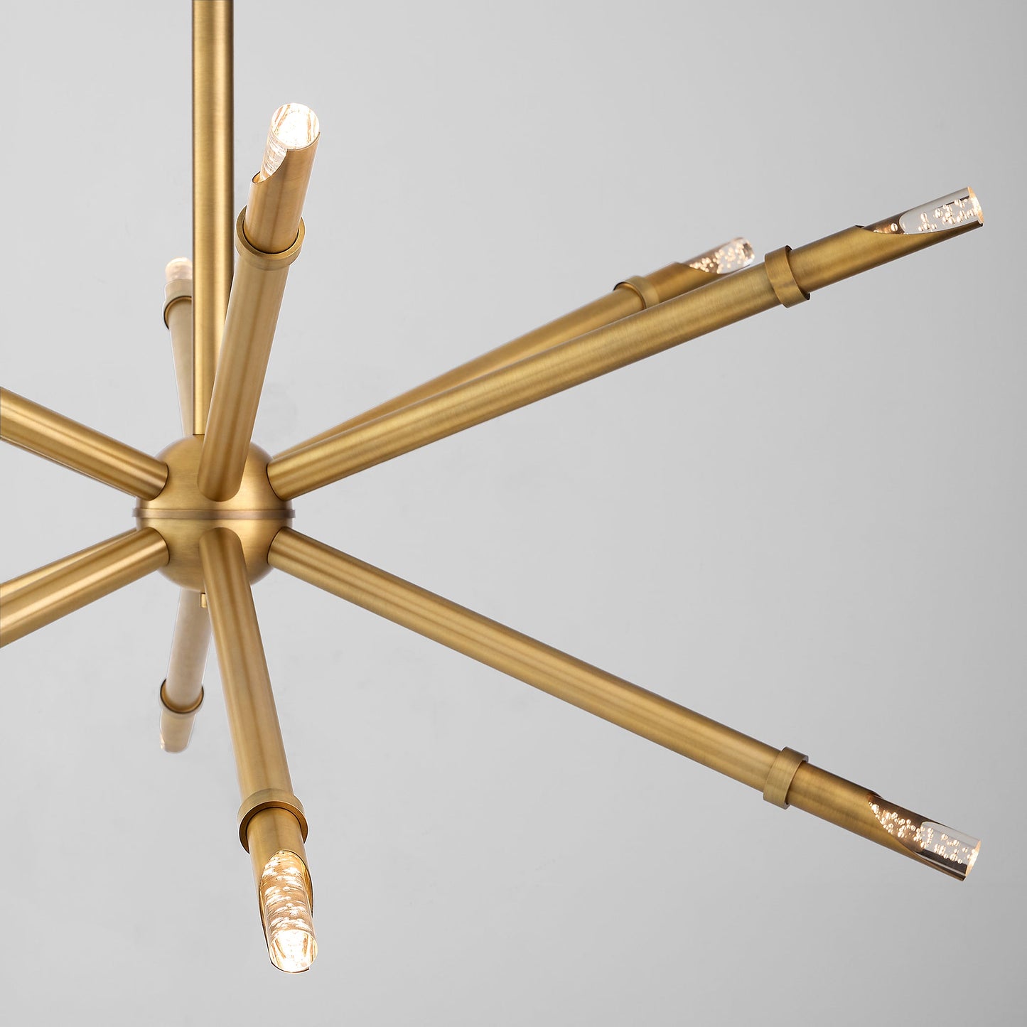 Oxygen Lighting Ionis 3-878-56 Pendant, UL Damp Rated, Brushed Brass