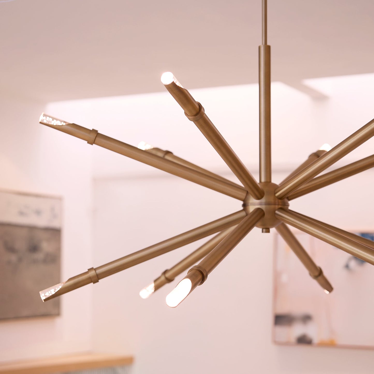 Oxygen Lighting Ionis 3-878-56 Pendant, UL Damp Rated, Brushed Brass