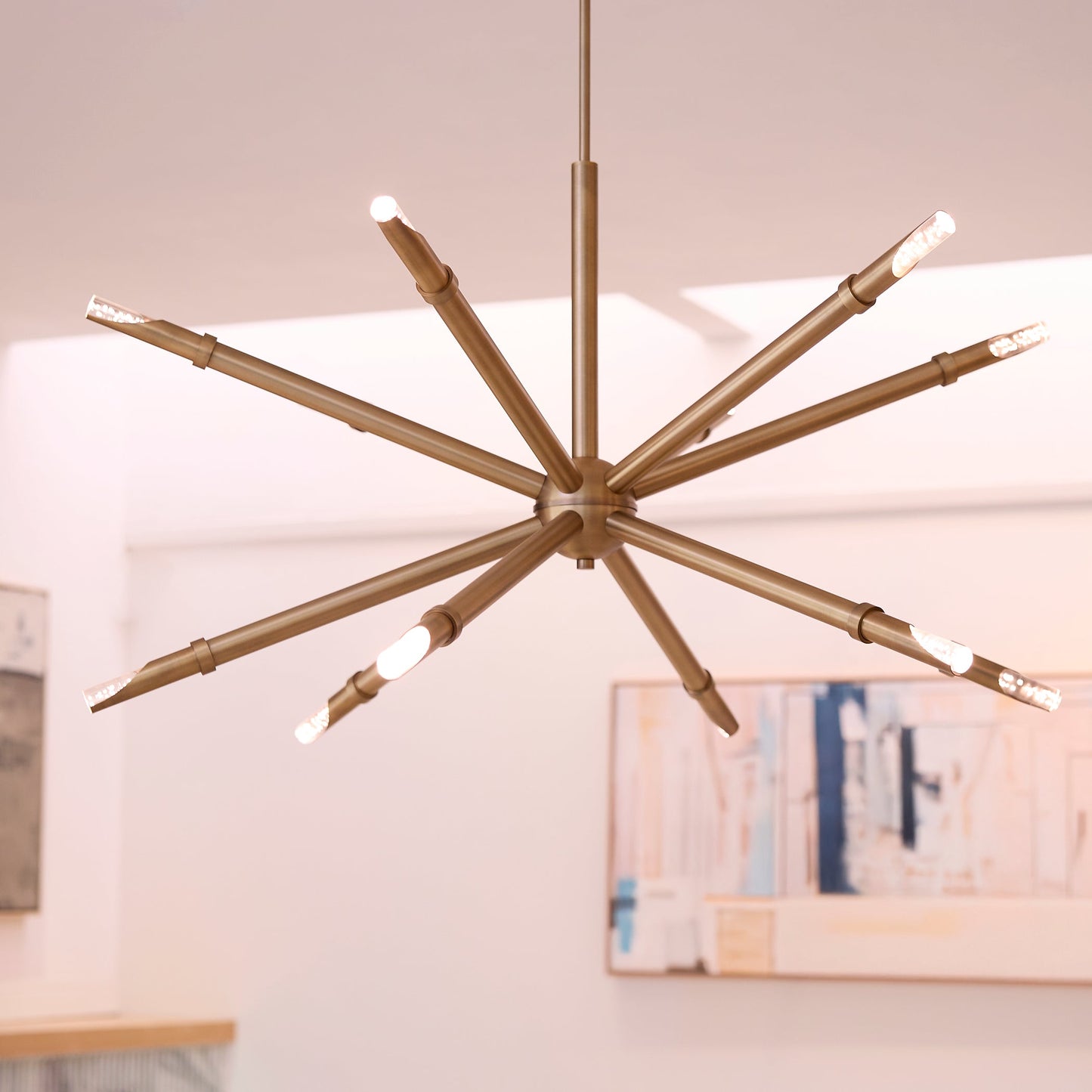 Oxygen Lighting Ionis 3-878-56 Pendant, UL Damp Rated, Brushed Brass