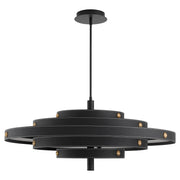Oxygen Lighting Borealis 3-892-15 Pendant, UL Damp Rated, Black