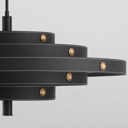 Oxygen Lighting Borealis 3-892-15 Pendant, UL Damp Rated, Black
