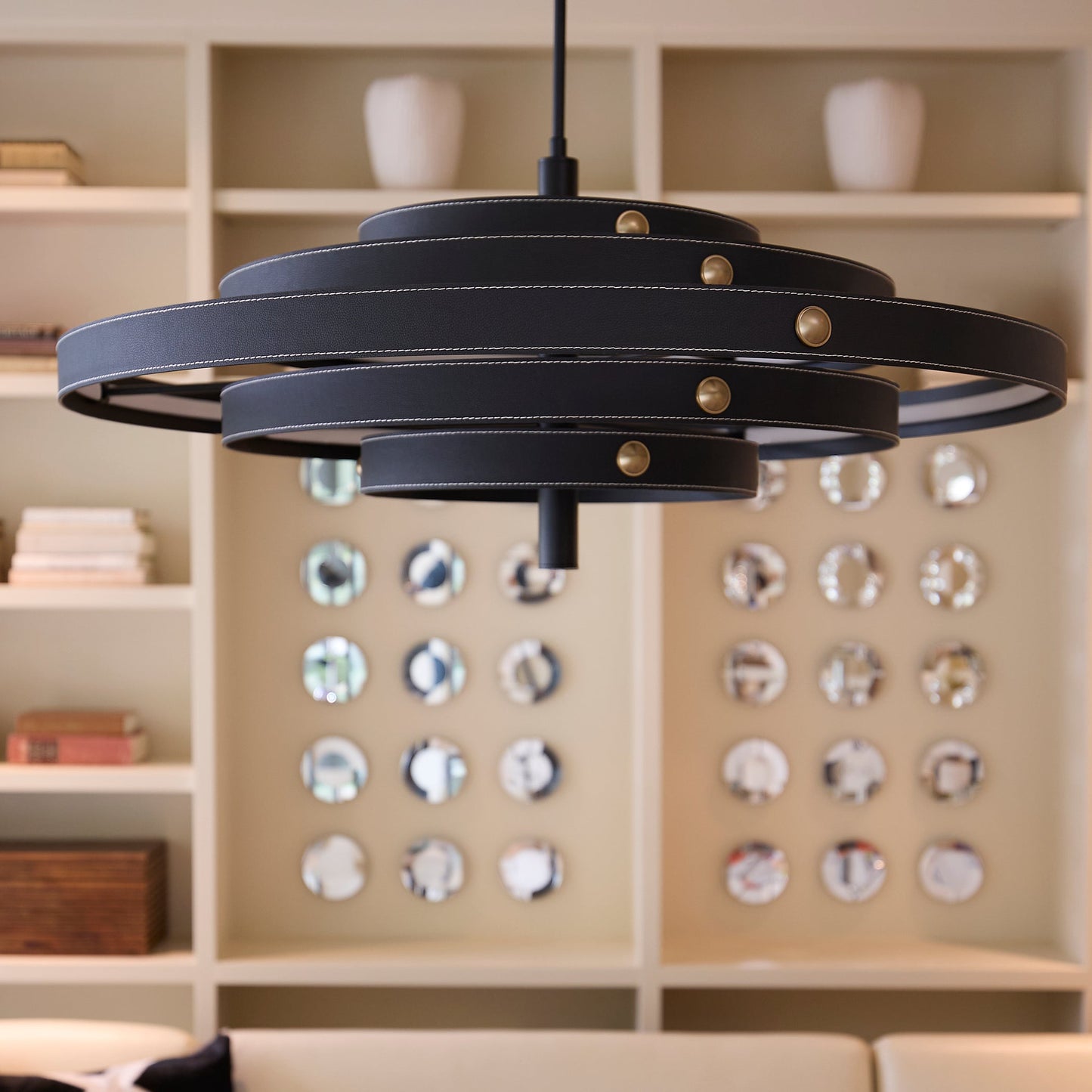 Oxygen Lighting Borealis 3-892-15 Pendant, UL Damp Rated, Black
