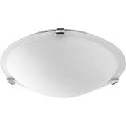 Quorum 3000-12162 Ceiling Mount - Polished Nickel W/ Satin Opal