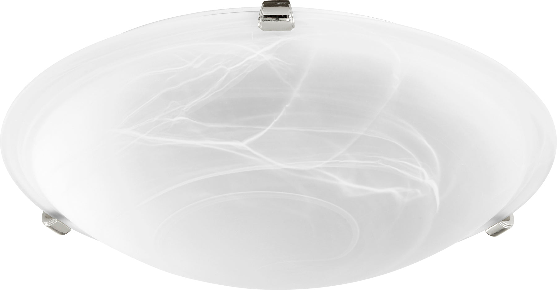 Quorum 3000-16-62 Ceiling Mount - Polished Nickel W/ Faux Alabaster