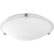 Quorum 3000-16162 Ceiling Mount - Polished Nickel W/ Satin Opal