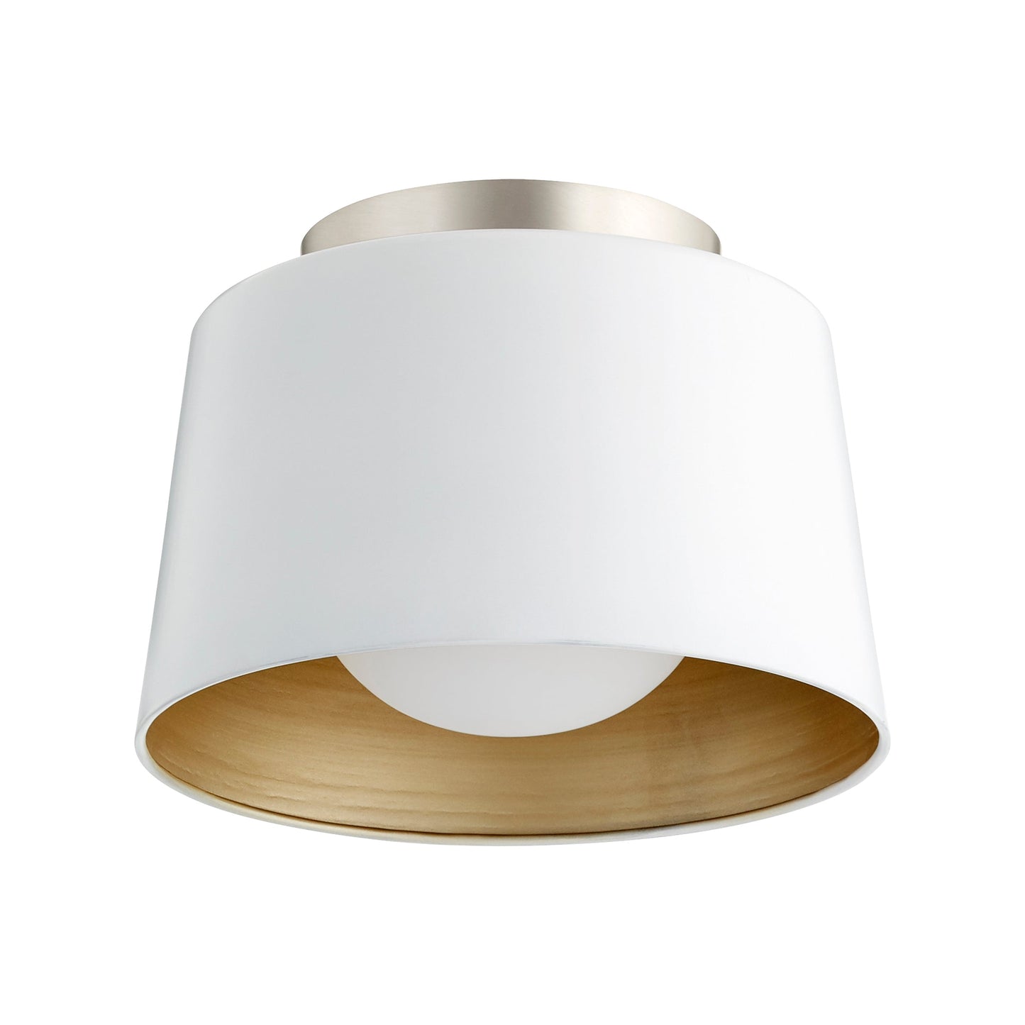 Quorum 3003-11-8 Ceiling Mount, UL Damp Rated, Studio White