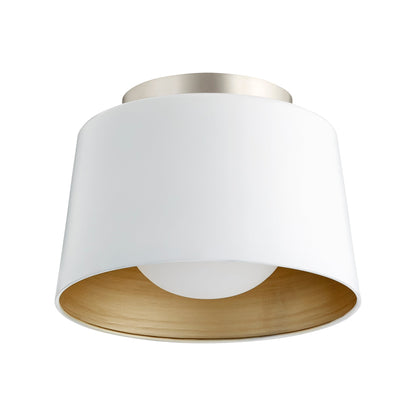 Quorum 3003-11-8 Ceiling Mount, UL Damp Rated, Studio White