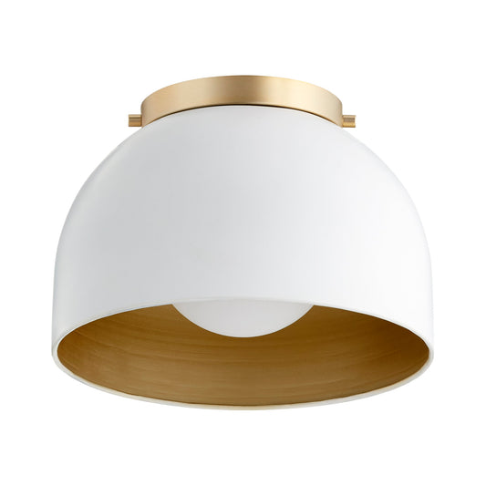 Quorum 3004-11-8 Ceiling Mount, UL Damp Rated, Studio White