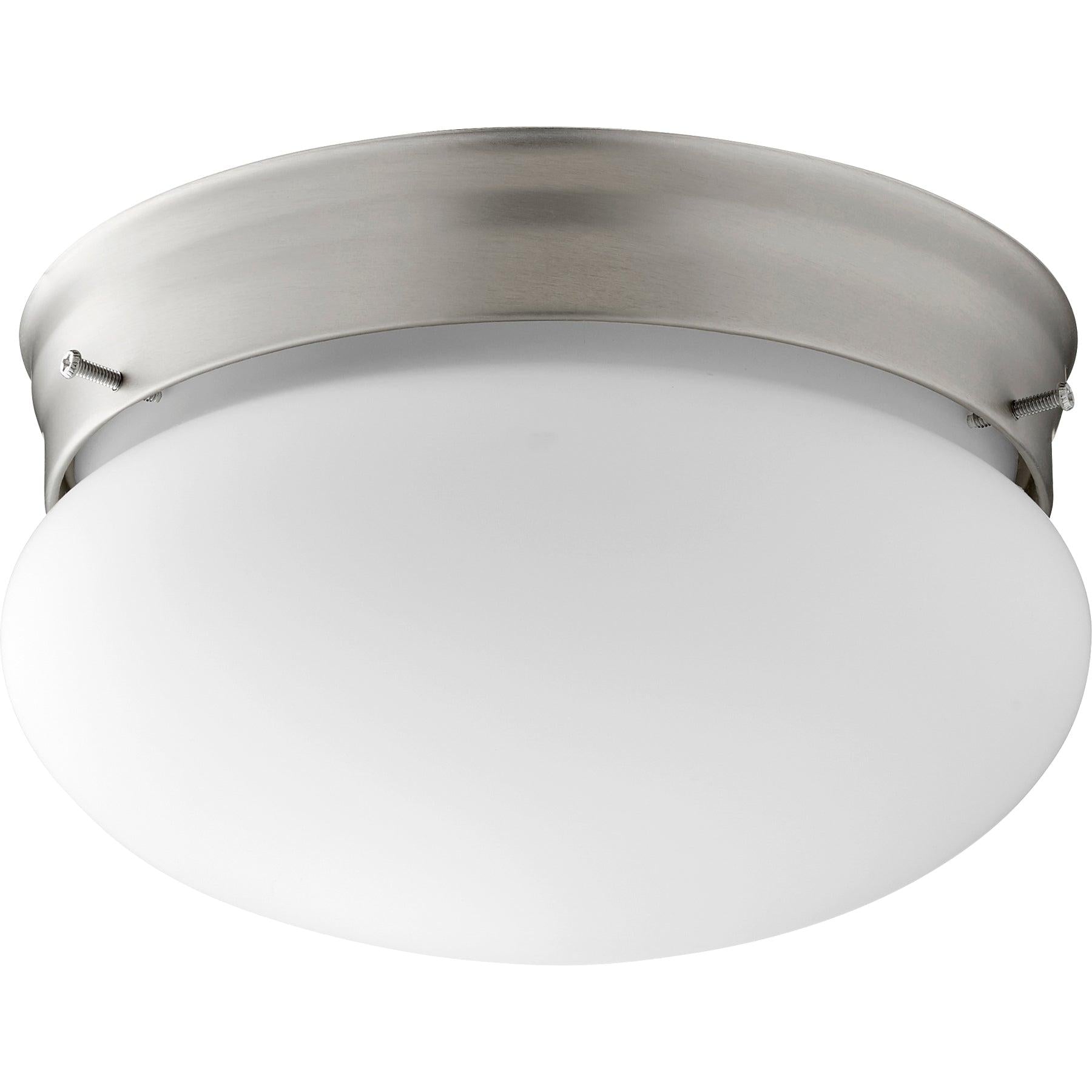 Quorum 3023-6-65 Ceiling Mount - Satin Nickel W/ Satin Opal