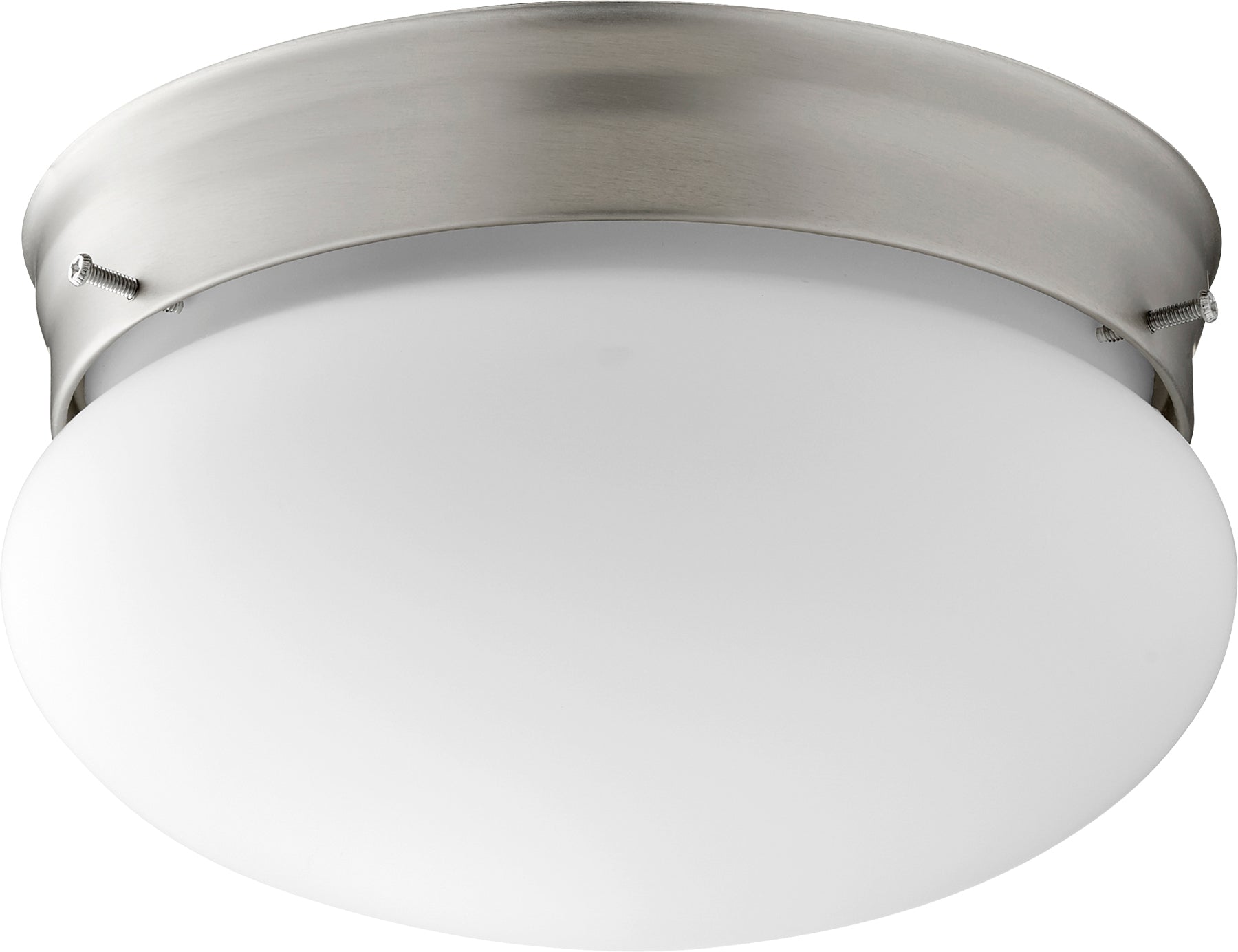 Quorum 3023-6-65 Ceiling Mount - Satin Nickel W/ Satin Opal