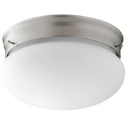Quorum 3023-8-65 Ceiling Mount - Satin Nickel W/ Satin Opal