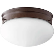 Quorum 3023-8-86 Ceiling Mount - Oiled Bronze W/ Satin Opal