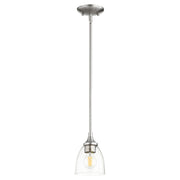 Quorum Enclave 3059-265 Pendant - Satin Nickel W/ Clear/seeded