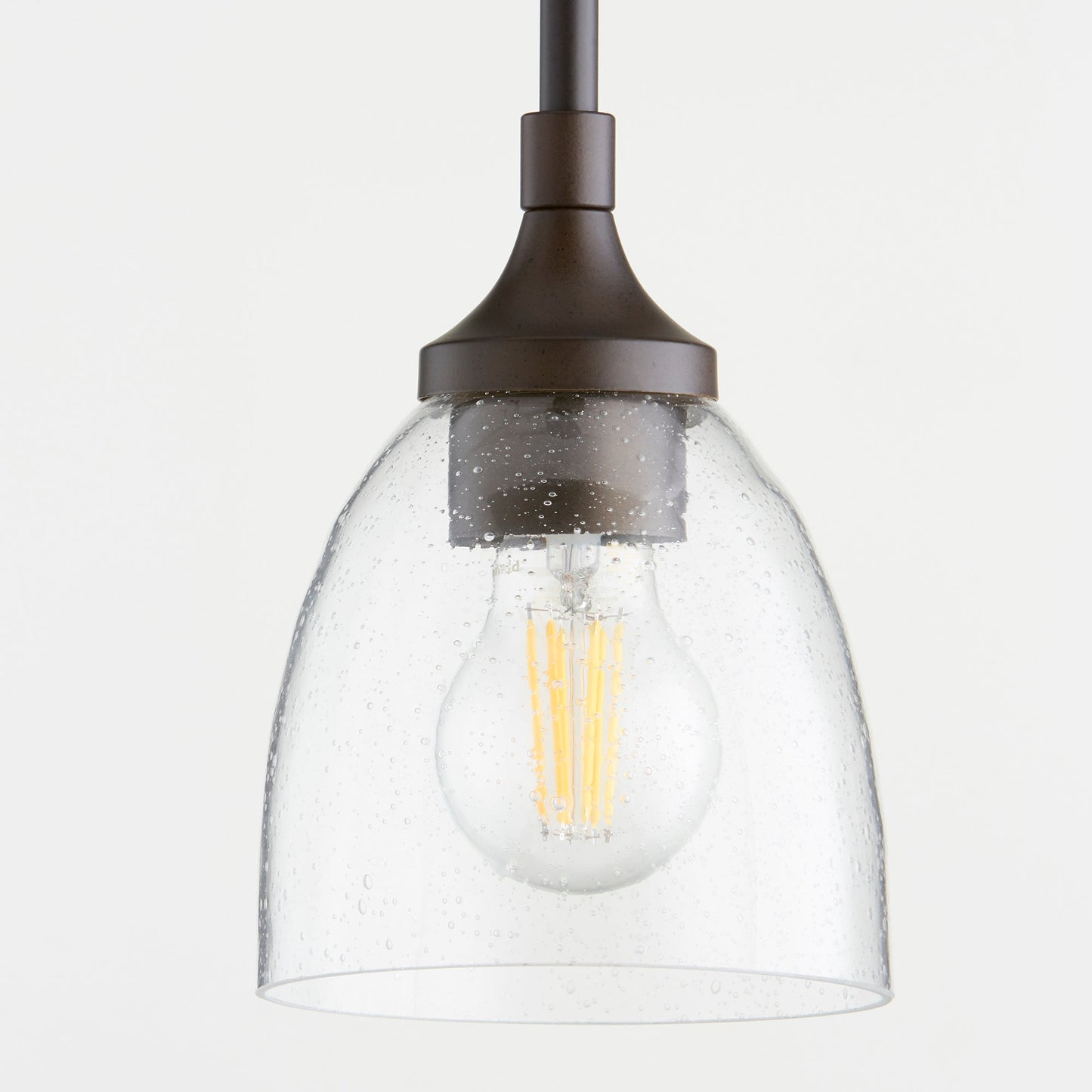 Quorum Enclave 3059-265 Pendant - Satin Nickel W/ Clear/seeded