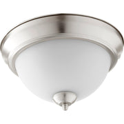 Quorum 3063-11-65 Ceiling Mount - Satin Nickel W/ Satin Opal