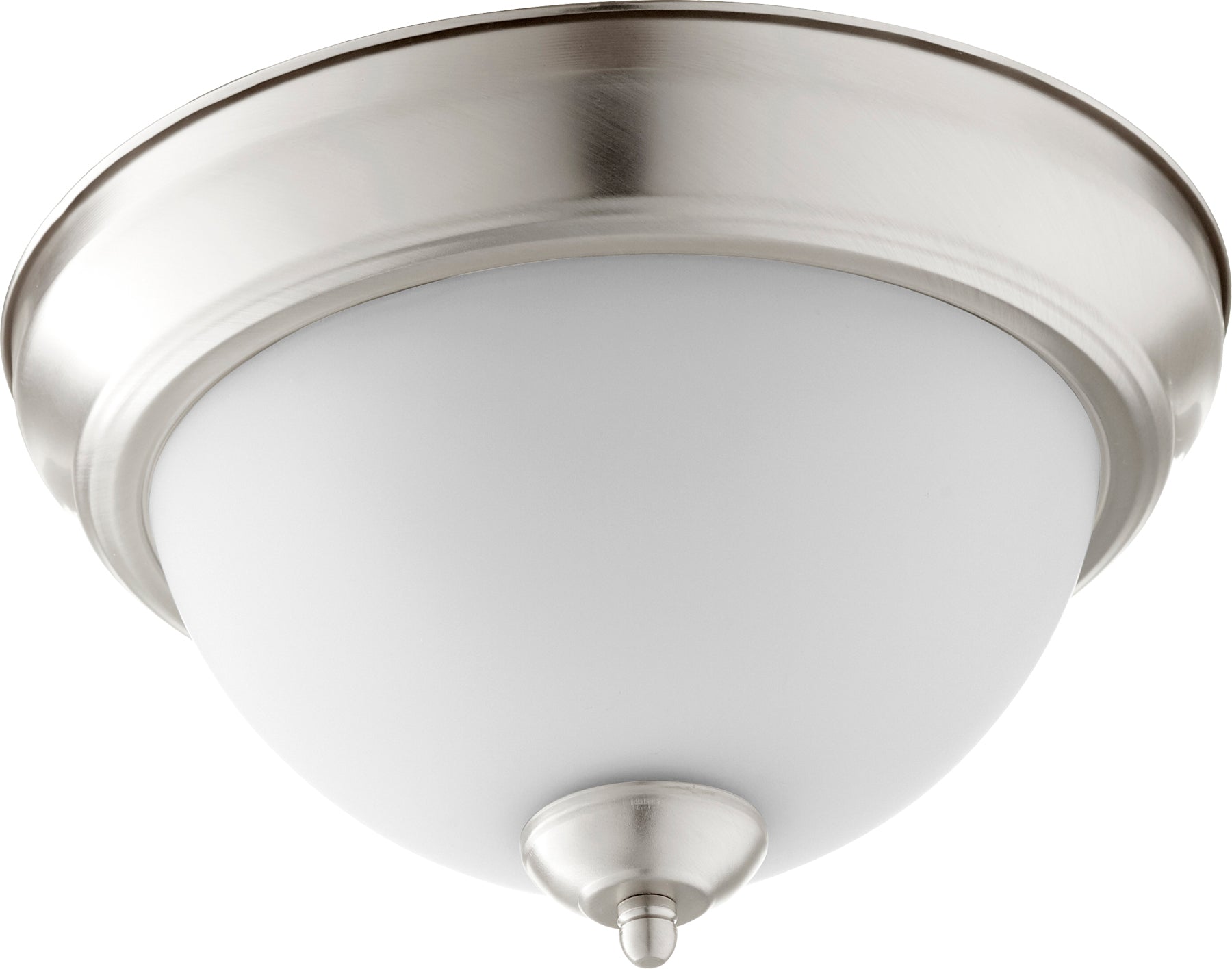 Quorum 3063-11-65 Ceiling Mount - Satin Nickel W/ Satin Opal