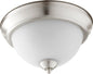 Quorum 3063-11-65 Ceiling Mount - Satin Nickel W/ Satin Opal