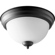 Quorum 3063-11-69 Ceiling Mount - Textured Black W/ Satin Opal