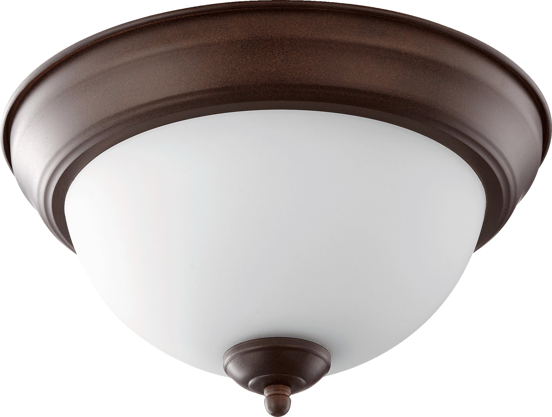 Quorum 3063-11-86 Ceiling Mount - Oiled Bronze W/ Satin Opal