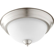 Quorum 3063-13-65 Ceiling Mount - Satin Nickel W/ Satin Opal