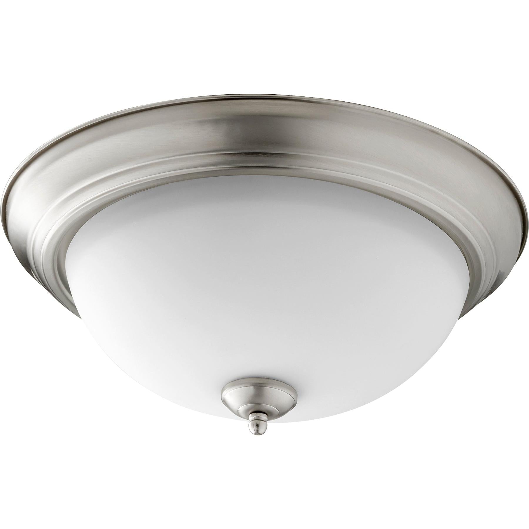 Quorum 3063-15-65 Ceiling Mount - Satin Nickel W/ Satin Opal
